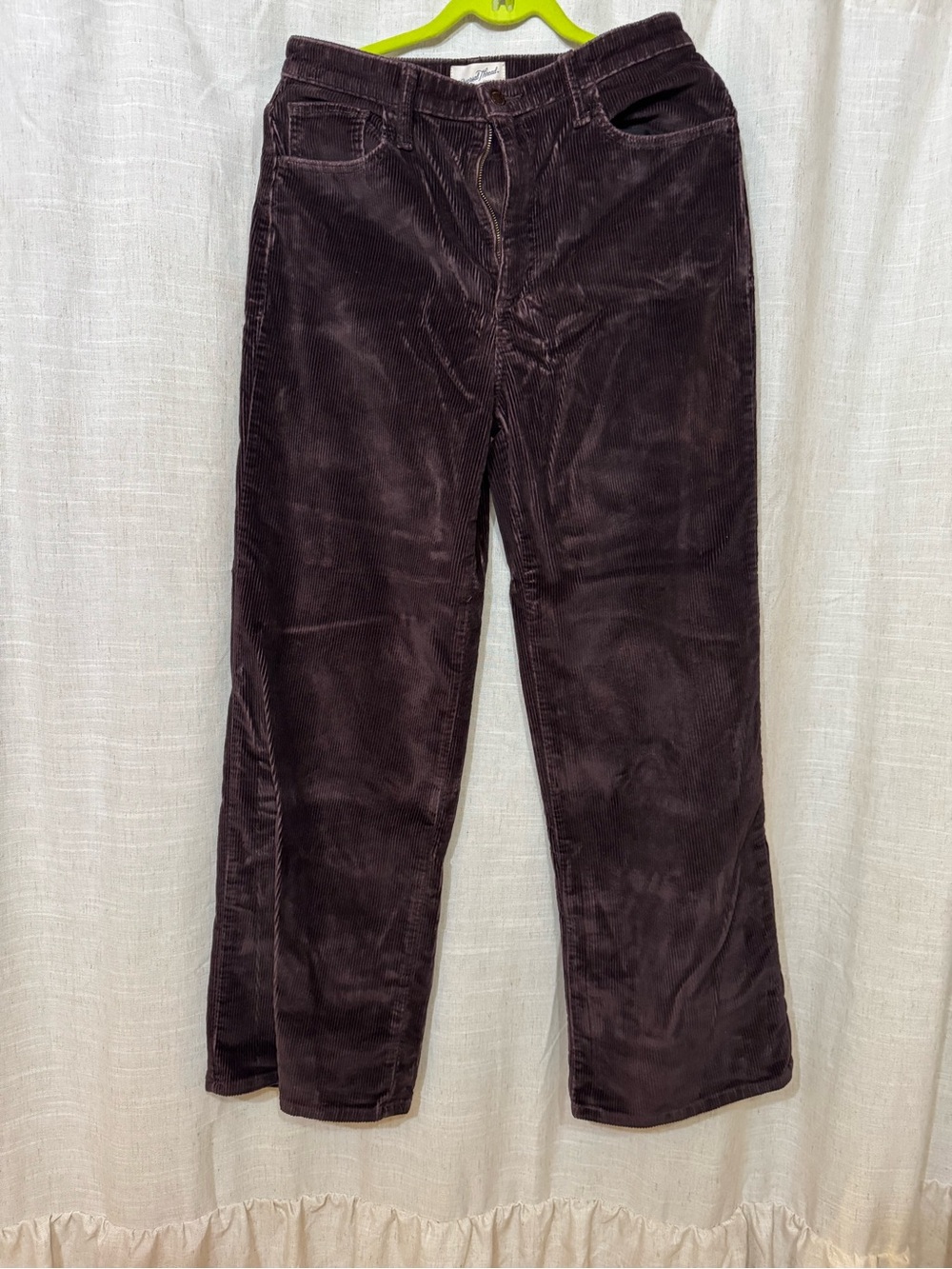Corduroy wide leg women’s Pants in Dark Brown